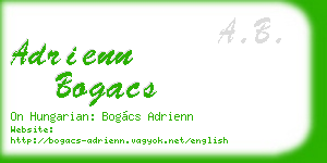 adrienn bogacs business card